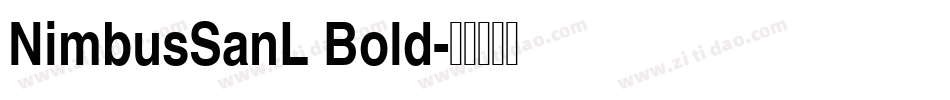 NimbusSanL Bold字体转换